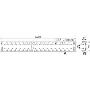 Spacial Wsporniki pionowe perforowane do SF SM 2 rzędy 2000mm NSYSUCR65200 SCHNEIDER (NSYSUCR65200)