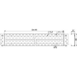 Spacial Uniwerslane wsporniki perforowane szybki montaż do SF SM 90x 400mm NSYSQCR9040 SCHNEIDER (NSYSQCR9040)