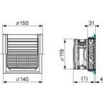 ClimaSys Filtr EMC 125x 125mm NSYCAF125L55 SCHNEIDER (NSYCAF125L55)