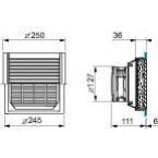 ClimaSys Filtr EMC 125x 125mm NSYCAF125L55 SCHNEIDER (NSYCAF125L55)
