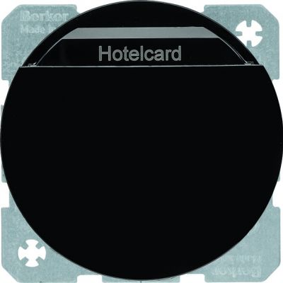 BERKER R.1/R.3 Łącznik przekaźnikowy na kartę hotelową, czarny 16402045 (16402045)