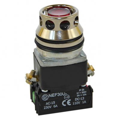 Przycisk NEF30-UKLX/130V czerwony (W0-NEF30-UKL X/110V C)