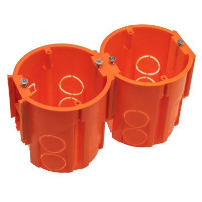 Puszka głęboka podtynkowa fi 68 mm z wkrętami - łączeniowa 80 mm, 80 szt PAWBOL (A.0080)