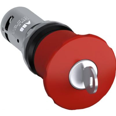 Przycisk bezpieczeństwa kluczykowy 2NC czerwony CE4K1-10R-02 (1SFA619552R1051)