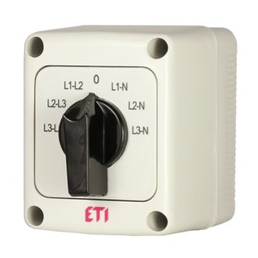 Przełącznik woltomierzowy 3f, 3f-N w obudowie CS 16 66 PN 004773201 ETI (004773201)