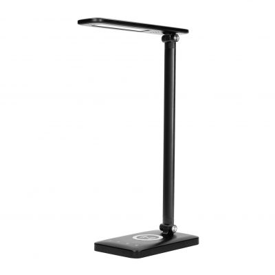 Lampka biurkowa z ładowarką indukcyjną i usb ISIYO LED 7W 390lm zmiana barwy ORNO (DL-5/B)