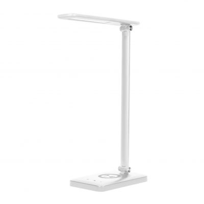 Lampka biurkowa z ładowarką indukcyjną i usb ISIYO LED 7W zmiana barwy temp DL-5/W ORNO (DL-5/W)