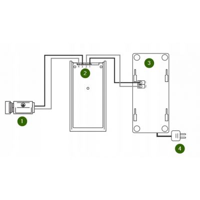 Zestaw domofonowy jednorodzinny, natynkowy, CARLO DP-16 ORNO (DP-16)