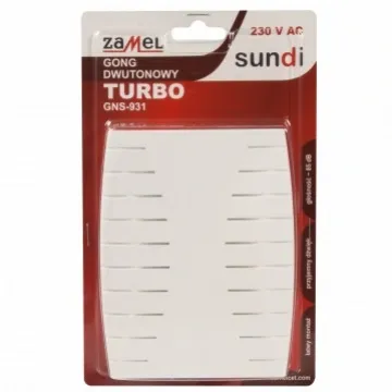 Dzwonek przewodowy Gong 2-tonowy Turbo GNS-931 Zamel (SUN10000124-WUN)