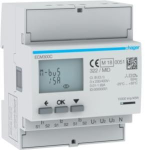 agardio.measure Licznik energii elektr. 3-fazowy, przekł. 1-5A 4M, M-bus, MID (ECM300C)