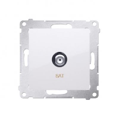 Simon 54 Gniazdo antenowe SAT pojedyncze . Do instalacji indywidualnych biały DASF1.01/11 (DASF1.01/11)