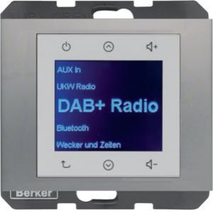 Berker K.5 Radio Touch podtynkowe DAB+ stal szlachetna 29847004 HAGER (29847004)
