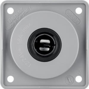 Integro Flow Gniazdo zasilające 12 V, samochodowe, szary (945172507)