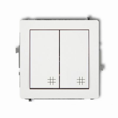 KARLIK DECO Łącznik podwójny krzyżowy biały DWP-66 (DWP-66)