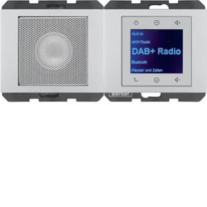 Berker K.5 Radio Touch podtynkowe DAB+ z głośnikiem aluminium 29807003 HAGER (29807003)