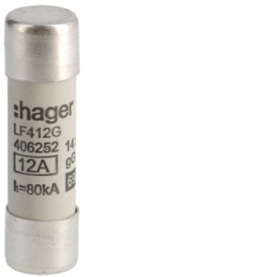 Wkładka bezpiecznikowa cylindryczna CH-14 14x51mm gG 12A 500VAC LF412G HAGER (LF412G)
