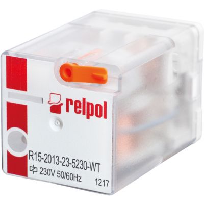 RELPOL Przekaźnik elektromagnetyczny, przemysłowy 3P  10A  230VAC  R15-2013-23-5230-WT 802874 (802874)