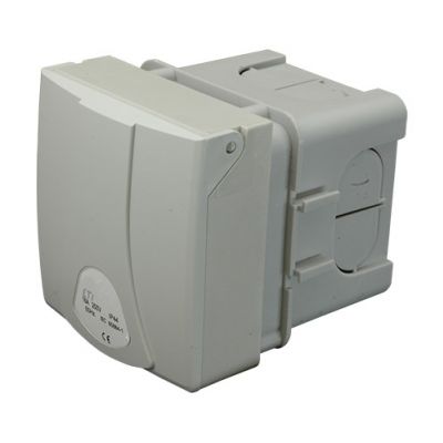 16A 250V Gniazdo tablicowe proste (Schuko) z puszką podtynkową IP44 EZB 16 S 004482097 ETI (004482097)