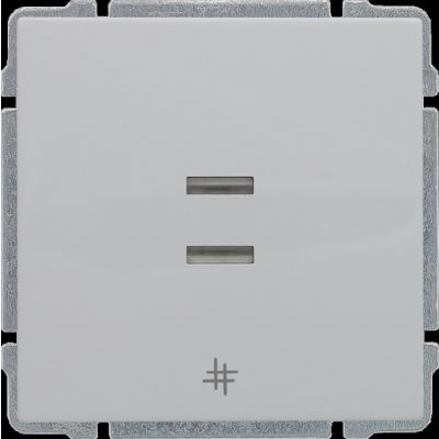 KOS 66 ; Łącznik krzyżowy podświetlany z klawiszem, bez ramki,  BIAŁY (620417)