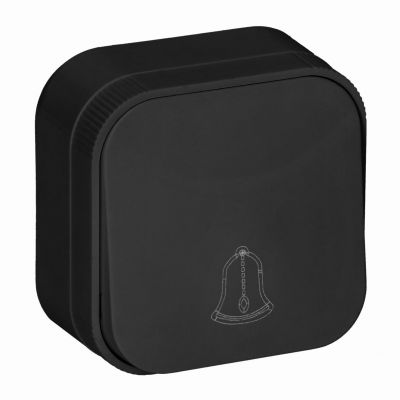 Przycisk dzwonek natynkowy ToDo IP20, czarny, 10 szt. (OR-OE-7204/B/10)