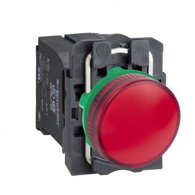 Harmony XB5 Lampka sygnalizacyjna czerwona żarówka 220/240V plastikowa typowa XB5AV44 SCHNEIDER (XB5AV44)