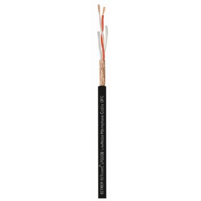 LP0208 Microphone Cable 2x0,23 czarny OFC (LP0208.03)