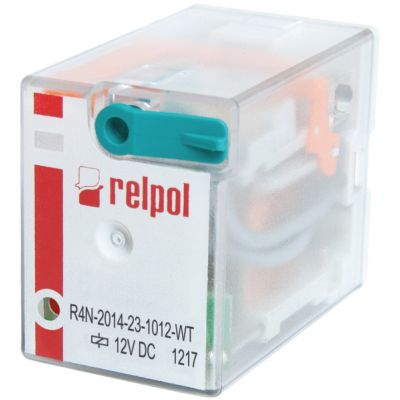 RELPOL Przekaźnik elektromagnetyczny, przemysłowy 4P 7A 12VDC R4N-2014-23-1012-WT 860612 (860612)