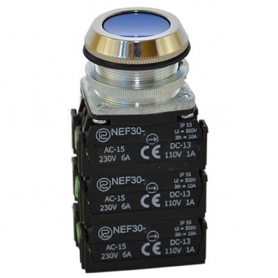 Przycisk NEF30-K2X4Y niebieski (W0-NEF30-K 2X4Y N)
