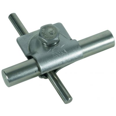 Zacisk M V, stal nierdzewna NIRO 200 kA do drutu 8-10/16 mm, ze śrubą sześciokątną i podkładką spręż (392209)
