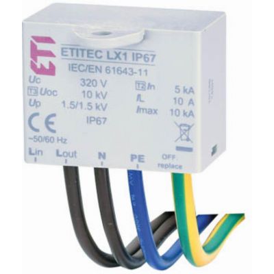 Ogranicznik przepięć - do źródeł światła LED ETITEC LX1 IP67 002442983 ETI (002442983)