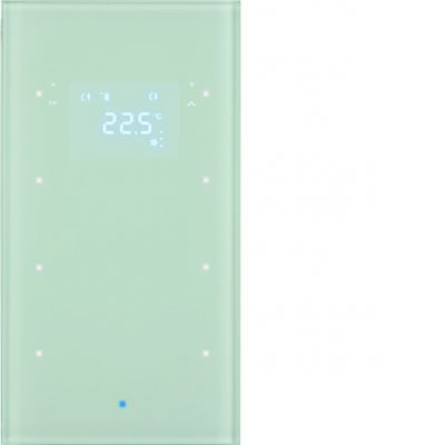 BERKER KNX TS Sensor dotykowy potrójny z regulatorem temperatury szkło białe 75643030 HAGER (75643030)