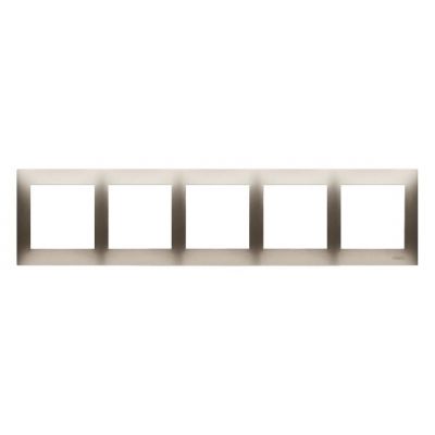 Simon 54 Premium Ramka 5-krotna PREMIUM IP20 / IP44 złoty mat DR5/44 KONTAKT (DR5/44)