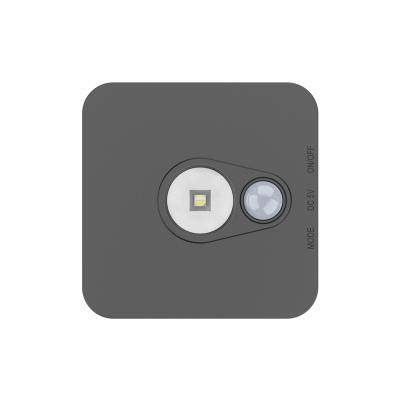 Lampka podszafkowo-schodowa Stanley czarny 3 barwy 7,5*7,5cm EKB1392 MILAGRO (EKB1392)