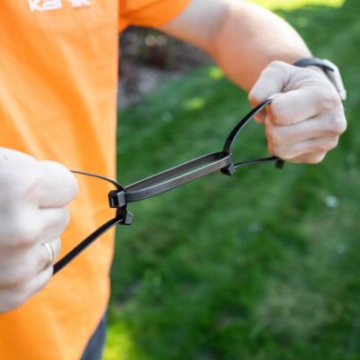 Opaska trytytka poliamidowa 2,5x200 opk.100szt. czarny ELCAN (OP1-C-25200-100)