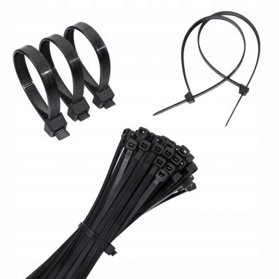 Opaska trytytka poliamidowa 2,5x200 opk.100szt. czarny ELCAN (OP1-C-25200-100)