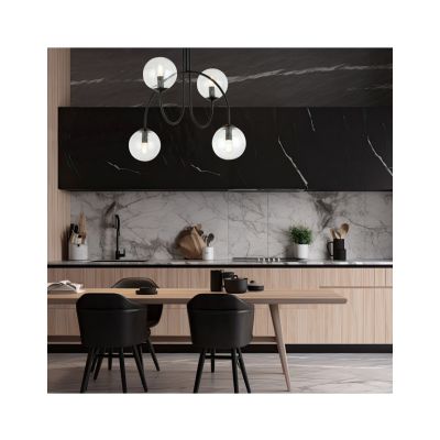 Emibig Żyrandol ARCHI 4A BL TRANSPARENT E14 10W MAX LED 1286/4A (1286/4A)