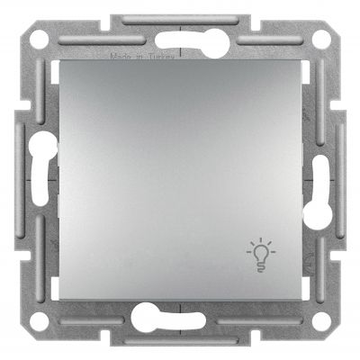 Asfora przycisk /światło/ bez ramki aluminium EPH0900161 SCHNEIDER (EPH0900161)