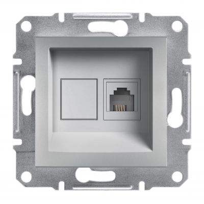 Asfora gniazdo telefoniczne RJ11 bez ramki aluminium EPH4100161 SCHNEIDER (EPH4100161)