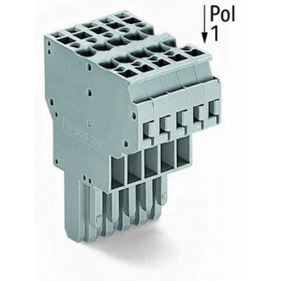 Gniazdo X-COM 2-przewodowe 13-biegunowe szare 769-133 /5szt./ WAGO (769-133)