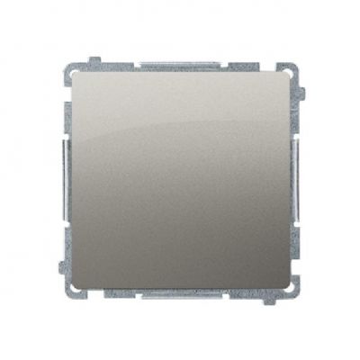 Simon Basic Przycisk pojedynczy rozwierny bez piktogramu 10A 250V zaciski śrubowe satynowy BMPR1.01/29 KONTAKT (BMPR1.01/29)