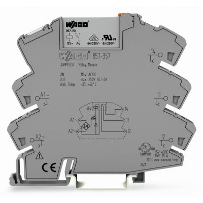 Podstawka z przekaźnikiem JUMPFLEX 115V AC/DC 1p 857-357 WAGO (857-357)