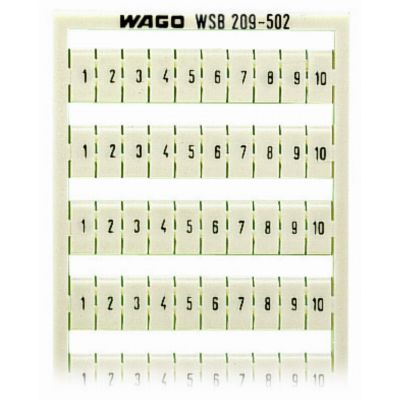 Ramka z oznacznikami 10x 1-10 209-502 /5szt./ WAGO (209-502)