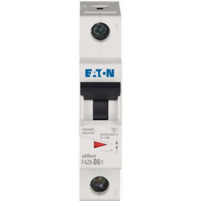 FAZ6-B6/1 Wyłącznik nadprądowy 6kA B6A 1P 239001 EATON (239001)