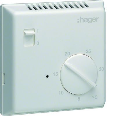 Termostat elektroniczny z wyłącznikiem ręcznym 230V 1P 8A EK003 HAGER (EK003)