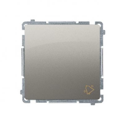Simon Basic Przycisk dzwonek 16A 250V zaciski śrubowe satynowy BMD1A.01/29 KONTAKT (BMD1A.01/29)