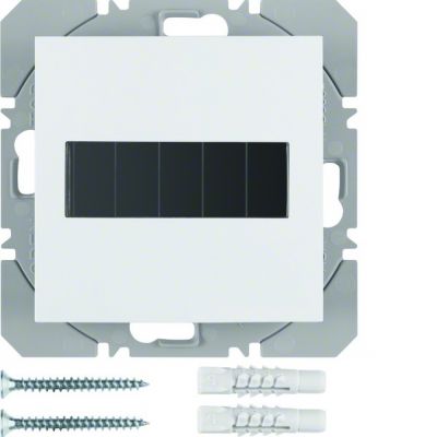 BERKER B.X/S.1 KNX RF Przycisk pojedynczy płaski z baterią słoneczną, biały 85655189 (85655189)