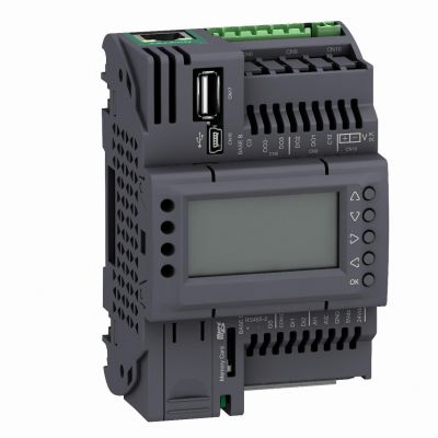 Modicon M172 Sterownik PLC HVAC 2 DI 2 AI 3 DO Wyświetlacz Eth CAN RS485 USB mini A/B µSD TM172PDG07R SCHNEIDER (TM172PDG07R)