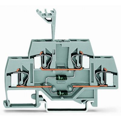 Dwupiętrowa złączka diodowa 4mm2 281-635/281-491 /50szt./ WAGO (281-635/281-491)