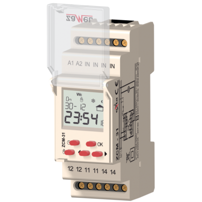 PROGRAMATOR CZASOWY 1-KAN. ASTRONOMICZNY 230V AC TYP: ZCM-31 EXT10000156 ZAMEL (EXT10000156)