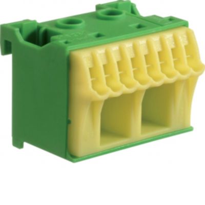 HAGER QuickConnect Blok samozacisków ochronny, zielony, 2x16+8x4mm2, szer. 45mm KN10E (KN10E)